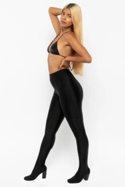 RNTSHOE01 - Nylon Tricot Heeled Leggings -Builtd Store RNTSHOE01 Black9