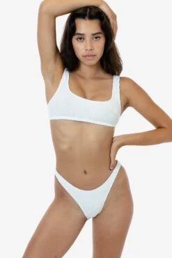 RPC3009 - Crinkle High Cut Swim Bottom -Builtd Store RPC3009 white 2S
