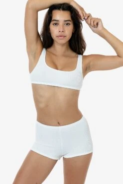 RPC3030 - Crinkle Hot Shorts -Builtd Store RPC3030 WHITE 1S