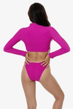 RPC3066 - Crinkle Mockneck Surf Top -Builtd Store RPC3066 DRAGONFRUIT 3S