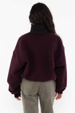 RWHR313 - Wool Turtleneck Sweater With Heavy Cotton Rib -Builtd Store RWHR313