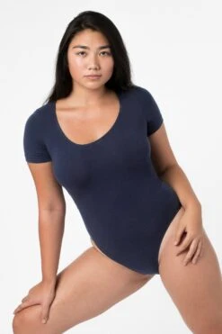 B115CTS - Short Sleeve Thong Bodysuit -Builtd Store SHORTSLEEVE TH BS BLACK MEDIUM2AR