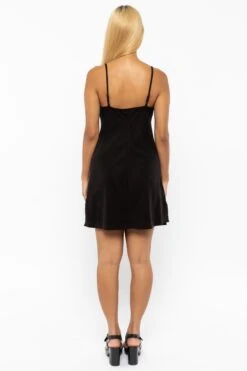 TN100GD - Tencel Mini Slip Dress -Builtd Store TN100GD Black3