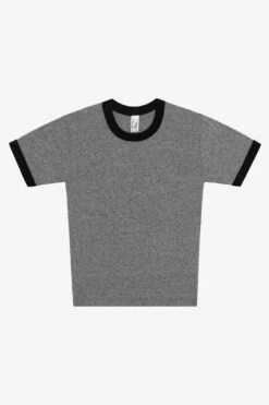 TRR310 - Tri-Blend Rib Women's Ringer Tee -Builtd Store TR310 BLACKRINGER RVSD2 AW