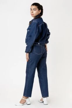 RDNW01 - Raw Indigo Women's Relaxed Fit Jeans -Builtd Store Thalia 1