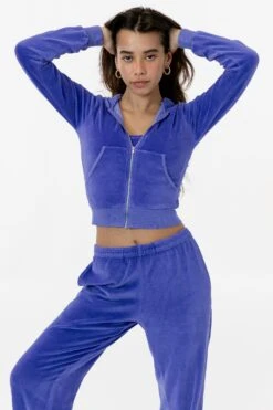 VLR310GD - Garment Dye Velour Mid-Length Zip-Up Hoodie -Builtd Store VLR310GD PARMAVIOLET 1 s 98697e0f f898 47ab 87ee b6852b307daf