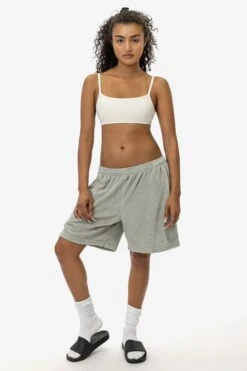 VLR442GD - Garment Dye Velour Mid-Length Wide Short -Builtd Store VLR442 FB 2XX