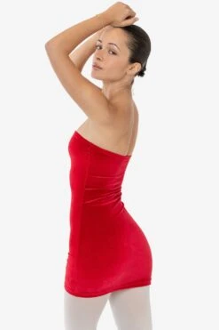 VVT3693 - Velvet Tube Mini Dress -Builtd Store VVT3693 RED3f