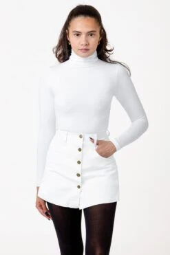 RCT380 - Cotton Twill Button-Front Skort -Builtd Store WHITE FINAl v4