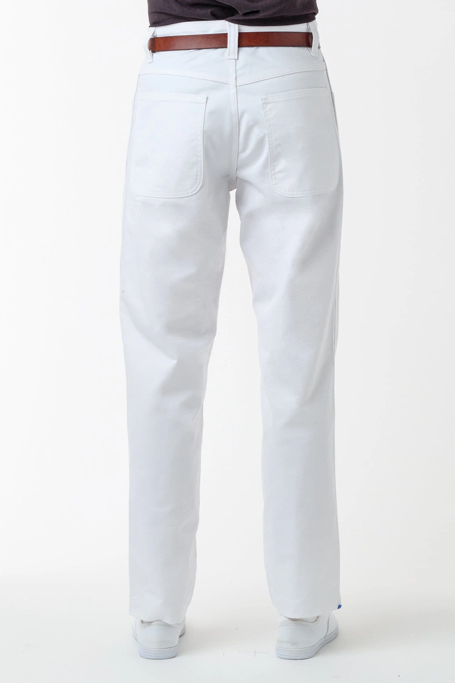 RTWL01 - Twill Work Pants White 3 RTWL01 - Twill Work Pants White - Image 3