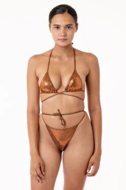 RMH3004 - Shiny Matrix String Bikini Bottom -Builtd Store add