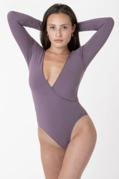 B128CF - Long Sleeve Crossfront Bodysuit -Builtd Store amethyst1 72f49c64 a9ea 437a afb1 d23a8772a81e