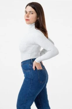 8306 - Cotton Spandex Turtleneck -Builtd Store ash1