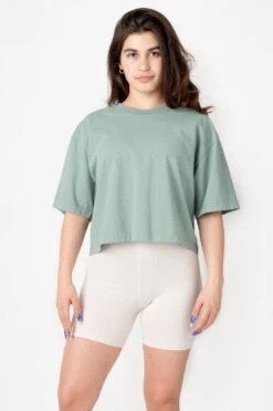 1820GD - Oversized Crop Tee -Builtd Store atlanticgreen edieZ