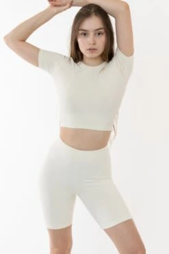 83078GD - Garment Dye Short Sleeve Crop Top 33 83078GD - Garment Dye Short Sleeve Crop Top -Builtd Store bikecreme2