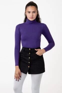 RCT380 - Cotton Twill Button-Front Skort -Builtd Store black 3 v4