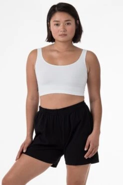 1242GD Unisex - Heavy Jersey Garment Dye Gym Shorts -Builtd Store black andrea2