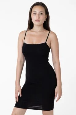 83401 - Spaghetti Mid-Length Dress -Builtd Store black rurika66