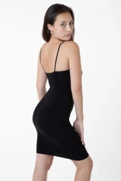 83401 - Spaghetti Mid-Length Dress -Builtd Store black rurika99