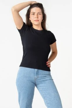 R4310 - Crew Neck Baby Tee -Builtd Store blk2