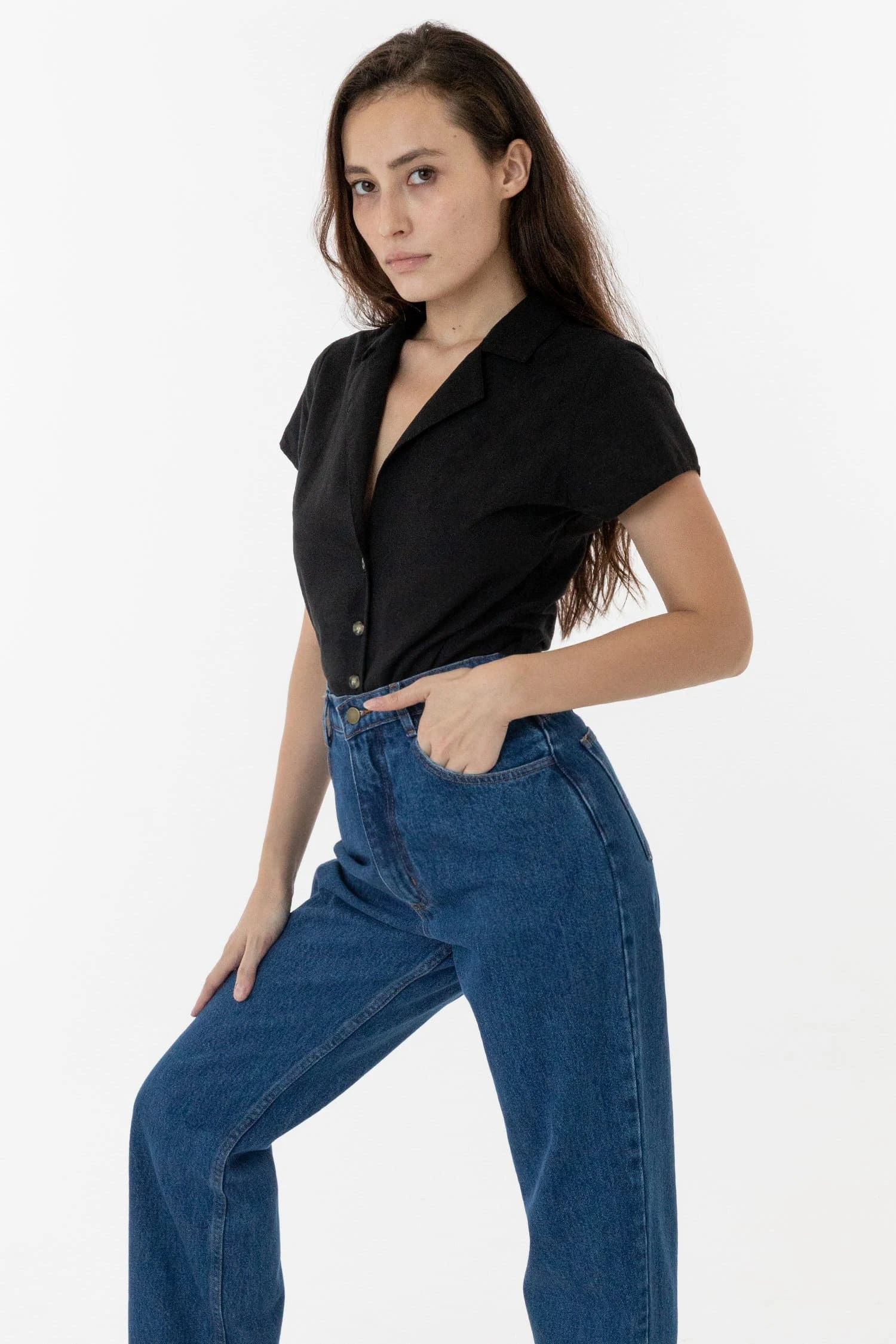 RCP345GD - Slim Fit Camp Collar Shirt 6 RCP345GD - Slim Fit Camp Collar Shirt - Image 6