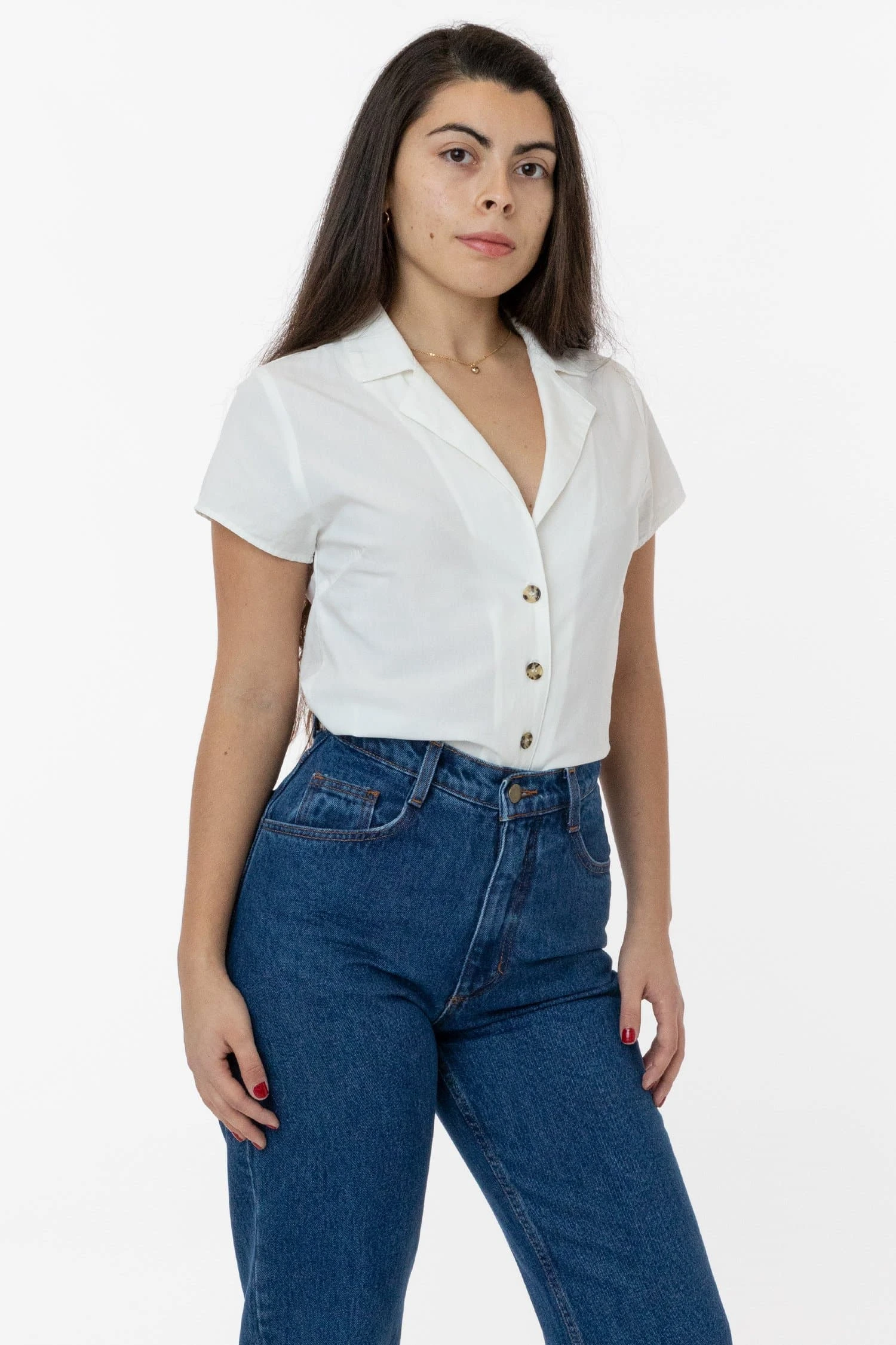 RCP345GD - Slim Fit Camp Collar Shirt 1 RCP345GD - Slim Fit Camp Collar Shirt