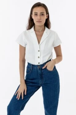 RCP345GD - Slim Fit Camp Collar Shirt 17 RCP345GD - Slim Fit Camp Collar Shirt -Builtd Store campw1 F