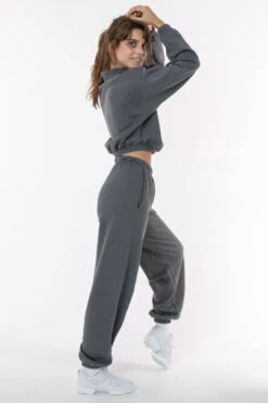 F394 - Flex Fleece High Waist Sweatpant -Builtd Store charcoal1 0a341a10 ed52 476c a55f db595c9f73fa