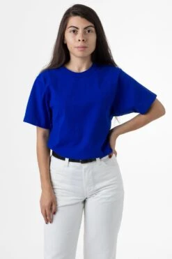 1203GD Unisex - Short Sleeve Binding Garment Dye T-Shirt -Builtd Store cobalt1203 actual