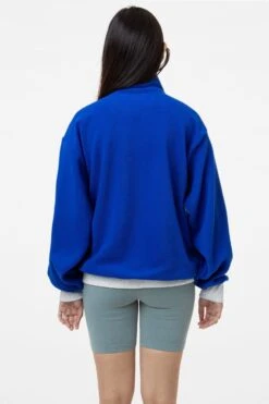 PF408 - Polar Fleece Half Zip Pullover -Builtd Store cobalt2
