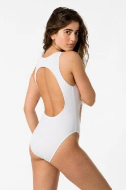 B106CF - Cutout Bodysuit 17 B106CF - Cutout Bodysuit -Builtd Store cutout white bruna back