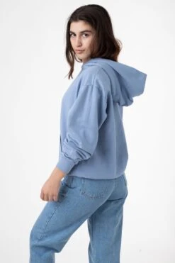 MWT09GD Unisex - Long Sleeve Garment Dye French Terry Pullover Hoodie -Builtd Store edie clblu2