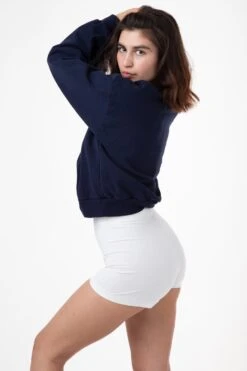 8330 - Cotton Spandex Short Shorts -Builtd Store edie white