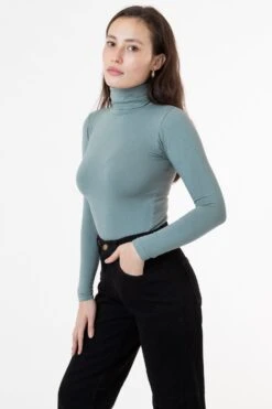 8306GD - Cotton Spandex Garment Dye Turtleneck -Builtd Store euc1darker