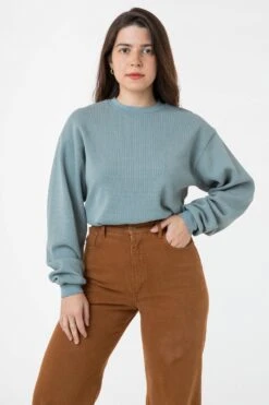 TX407GD Unisex - Long Sleeve Heavy Thermal Crew Neck -Builtd Store euc fixSTEPH