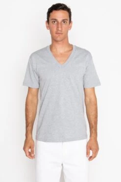 24056 Mix - Fine Jersey V-Neck T-Shirt -Builtd Store heather c85142f6 8e00 40a6 84f4 bd72dfcc9859