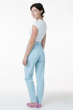 RBDW01GD - Garment Dye Women's Relaxed Fit Bull Denim Jean (Limited Edition) 14 RBDW01GD - Garment Dye Women's Relaxed Fit Bull Denim Jean (Limited Edition) -Builtd Store iceblue alex8