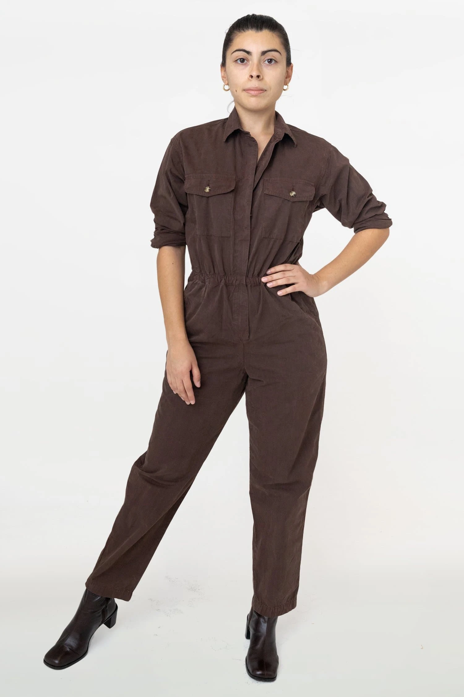 RJC3207GD - Cotton Poplin Utility Jumpsuit 5 RJC3207GD - Cotton Poplin Utility Jumpsuit - Image 5
