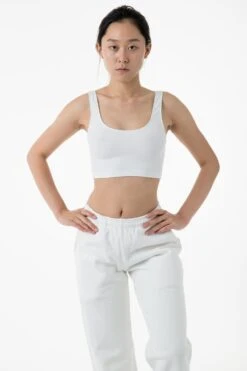 8383 - Cotton Spandex Tank Crop Top -Builtd Store jenn white 2 6aa9f969 560a 484b a5ad cd8a2a240624