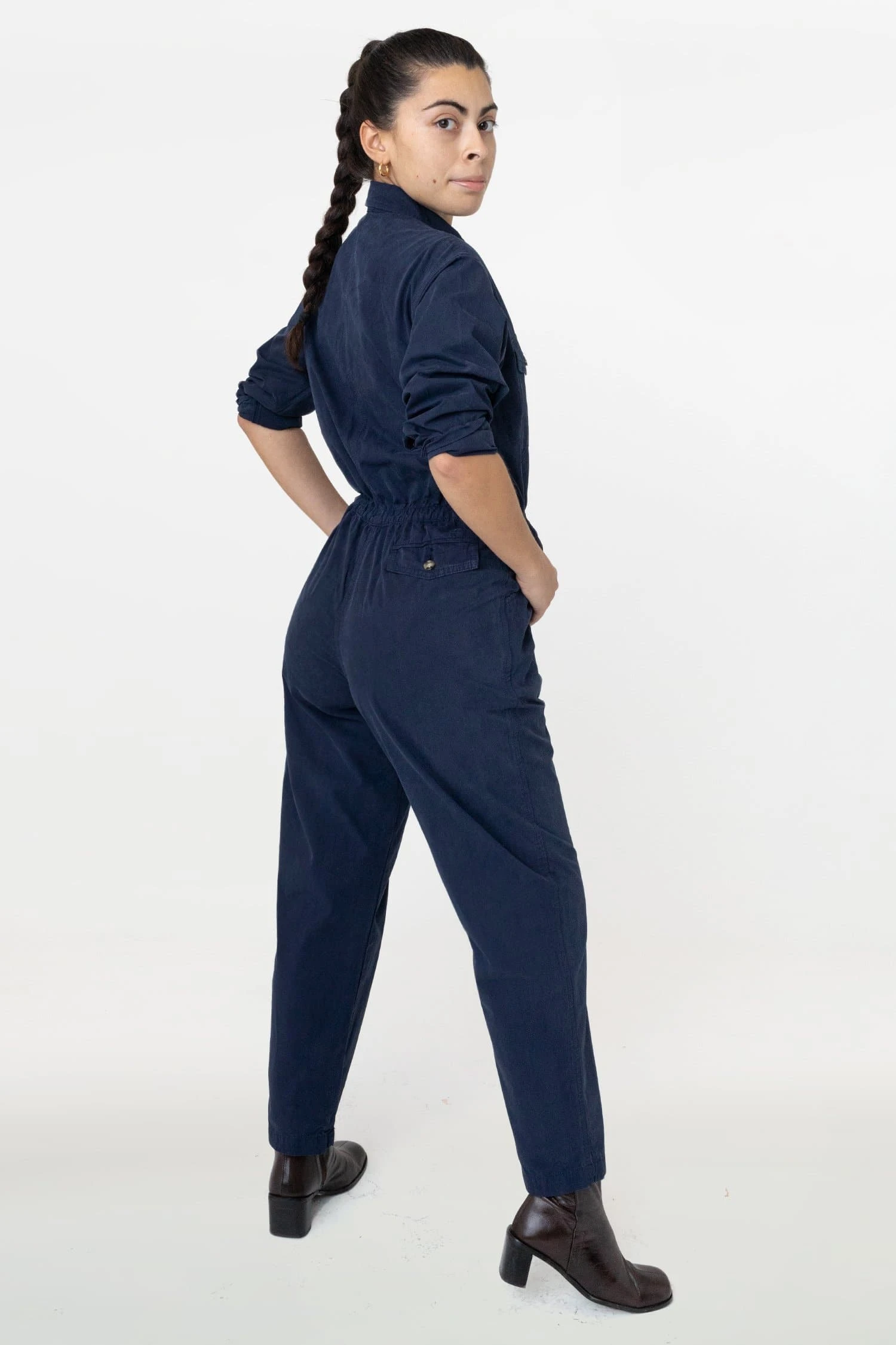 RJC3207GD - Cotton Poplin Utility Jumpsuit 8 RJC3207GD - Cotton Poplin Utility Jumpsuit - Image 8