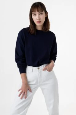 1807GD Unisex - 6.5oz Long Sleeve Garment Dye Crew Neck T-Shirt -Builtd Store julie 1807 16