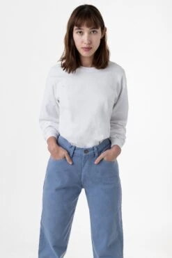 1807GD Unisex - 6.5oz Long Sleeve Garment Dye Crew Neck T-Shirt -Builtd Store julie 1807 22