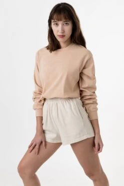 1807GD Unisex - 6.5oz Long Sleeve Garment Dye Crew Neck T-Shirt -Builtd Store julie 1807 6