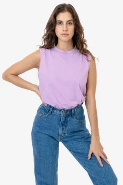 2865GD - Women's Garment Dye Muscle Tank -Builtd Store lavender 1