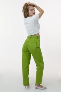 RBDW01GD - Garment Dye Women's Relaxed Fit Bull Denim Jean -Builtd Store lemongrass2