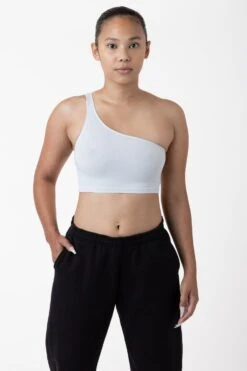 8389GD - Garment Dye One Shoulder Crop Top -Builtd Store lightgrey jenny2 56cdb098 3c5b 40e4 bacd 1c8c1c84c5b9