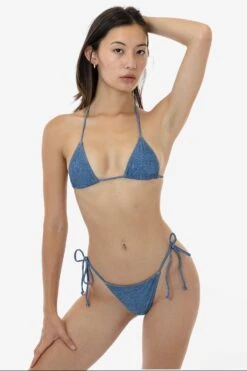 RNT3004P - Printed String Bikini Bottom -Builtd Store mediumdenim 3S