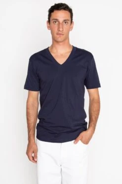 24056 Mix - Fine Jersey V-Neck T-Shirt -Builtd Store navy a6de89f1 631d 4a50 8db3 d600d213e1e2