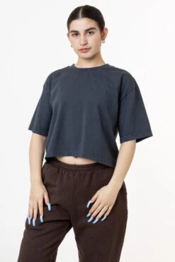 1820GD - Oversized Crop Tee -Builtd Store new dolphin