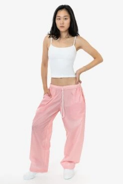 RNF445 Unisex - Lightweight Nylon Taffeta Wide Leg Pant 20 RNF445 Unisex - Lightweight Nylon Taffeta Wide Leg Pant -Builtd Store nylon pant blossom jenn ASH 1k floor cleaned